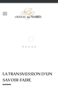 Mobile Screenshot of chateaudesmarres.com